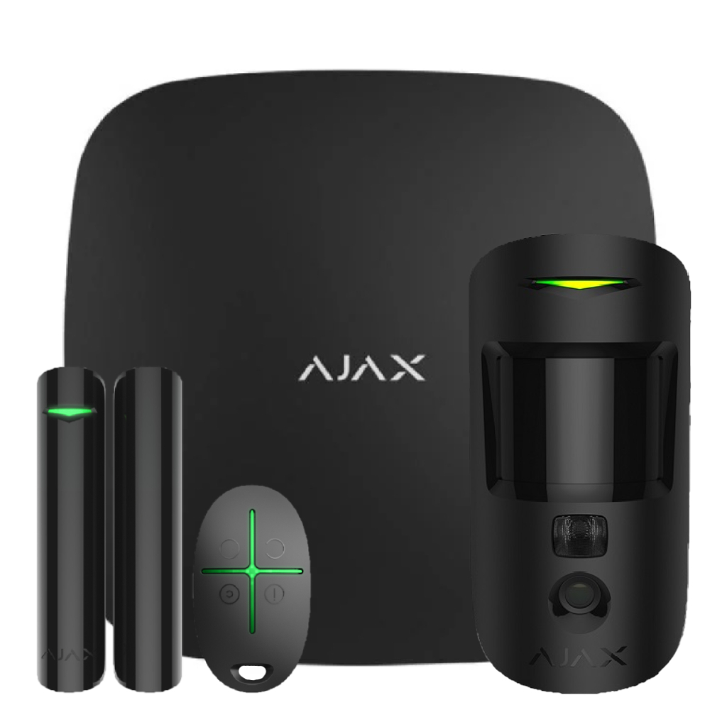 image_1024 Ajax StarterKit Cam Plus Negro. Hub 2 Plus + MotionCam + DoorProtect + SpaceControl - Imagen 1