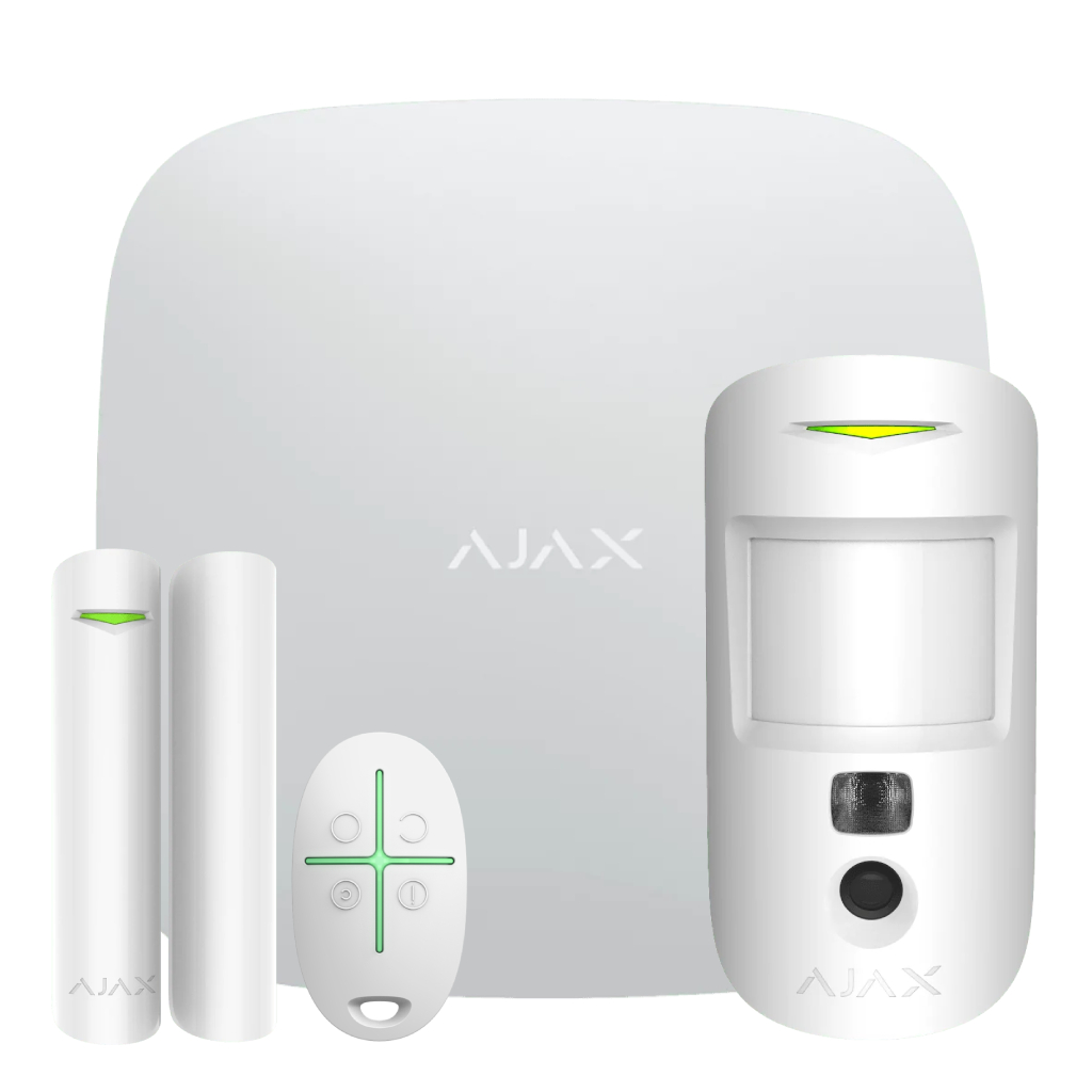 image_1024 Ajax StarterKit Cam Plus Blanco. Hub 2 Plus + MotionCam + DoorProtect + SpaceControl - Imagen 1