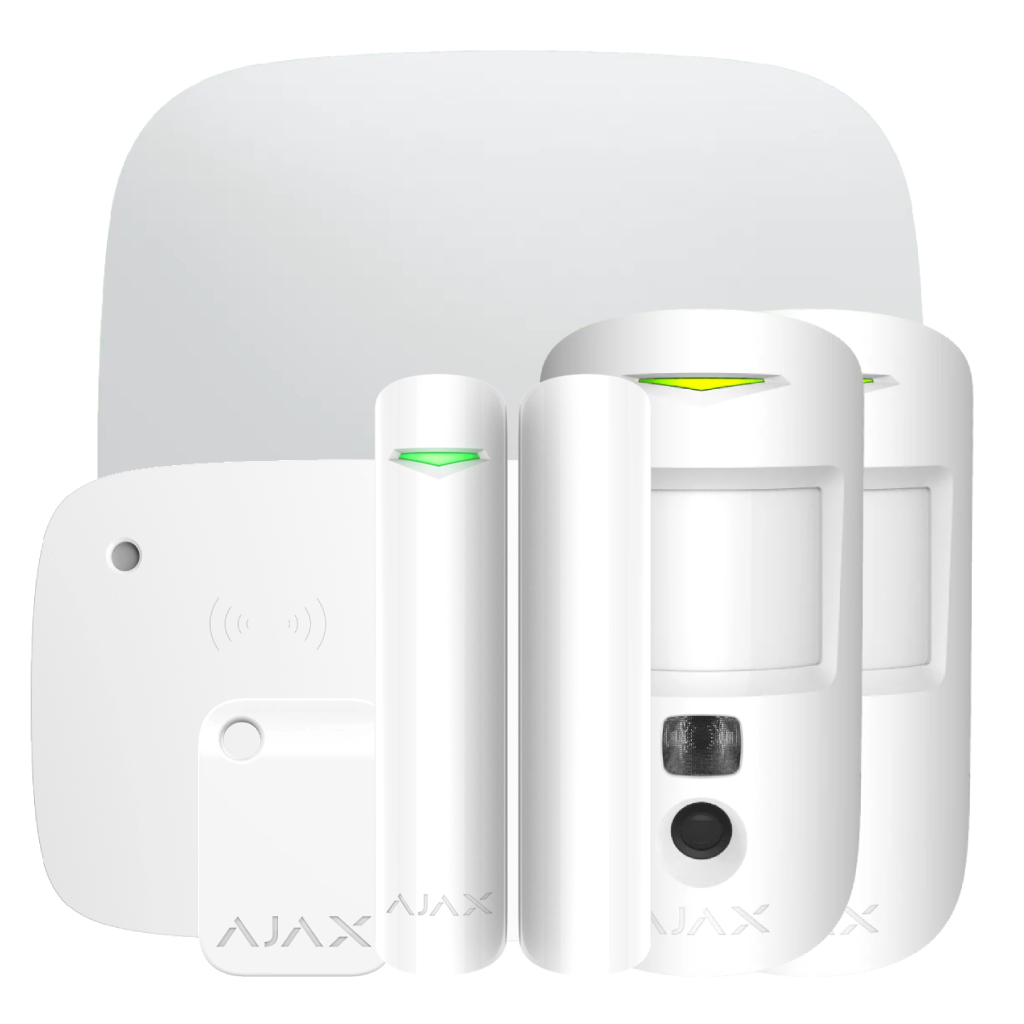 image_1024 Kit Ajax blanco. Hub2 4G + 2MotionCam + DoorProtectPlus + KeyPadCombi + Tag - Imagen 1