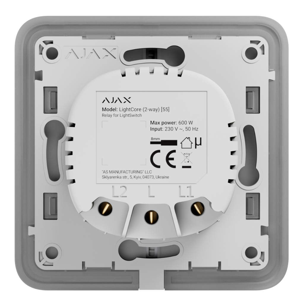 image_1024 Ajax LightSwitch LightCore 2-way. Interruptor Conmutado - Imagen 1