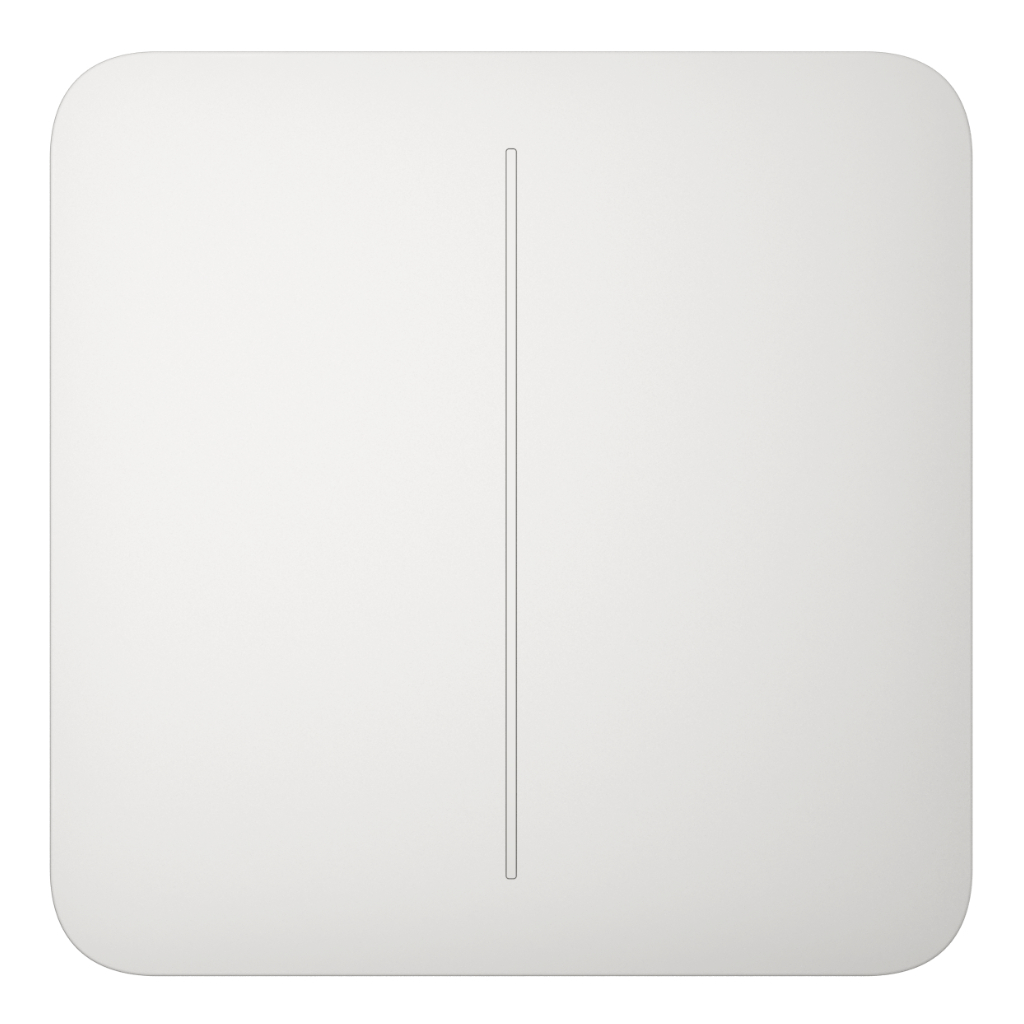 image_1024 Ajax LightSwitch SoloButton 2-gang. Pulsador Doble. Color Blanco - Imagen 1