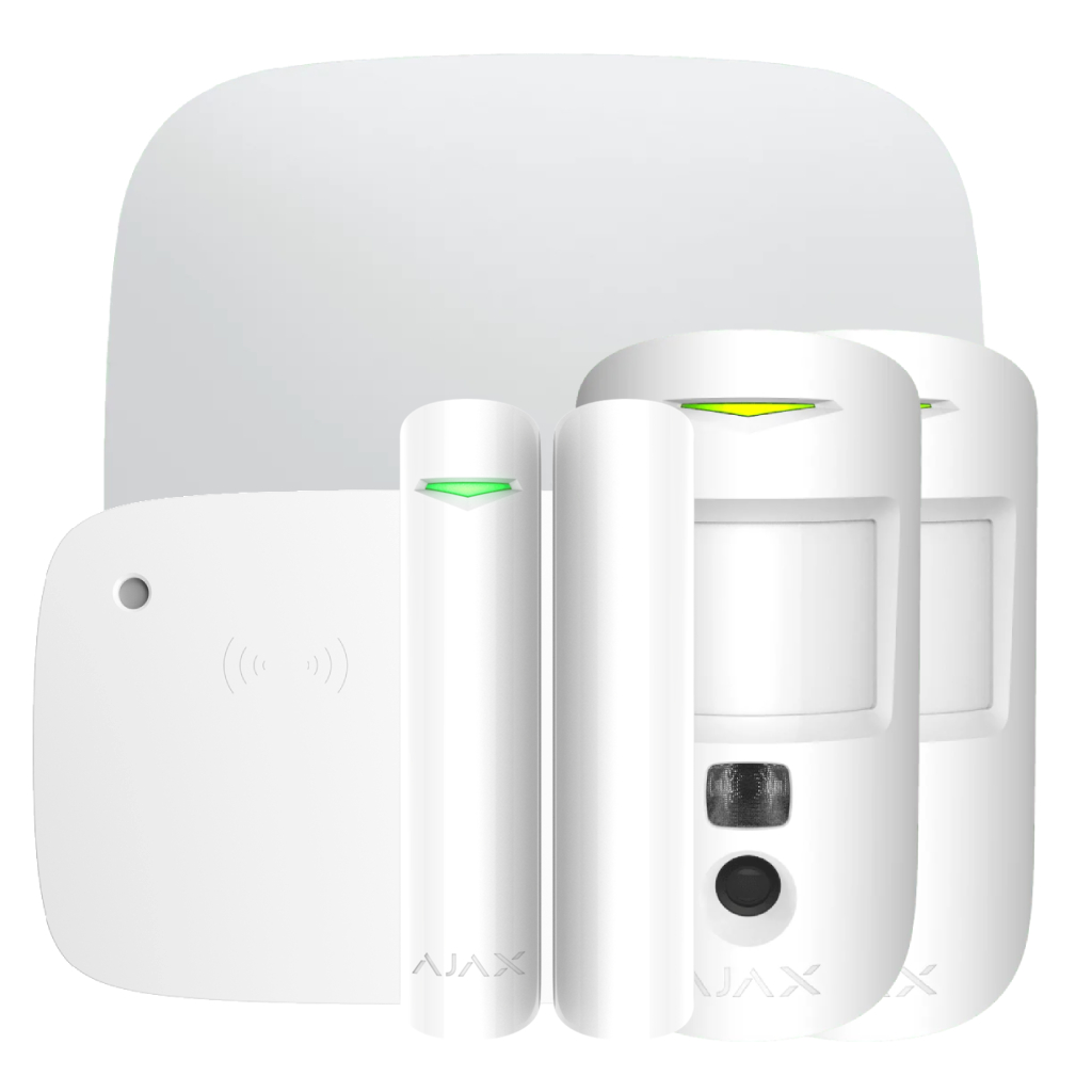 image_1024 Kit Ajax blanco. Hub 2 2G + 2MotionCamPhOD + DoorProtect + KeypadCombi - Imagen 1