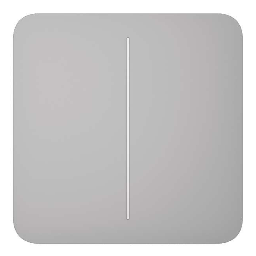 image_1024 Ajax LightSwitch SoloButton 2-gang. Pulsador Doble. Color Niebla - Imagen 1