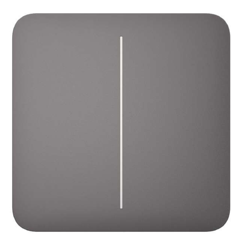 image_1024 Ajax LightSwitch SoloButton 2-gang. Pulsador Doble. Color Gris - Imagen 1