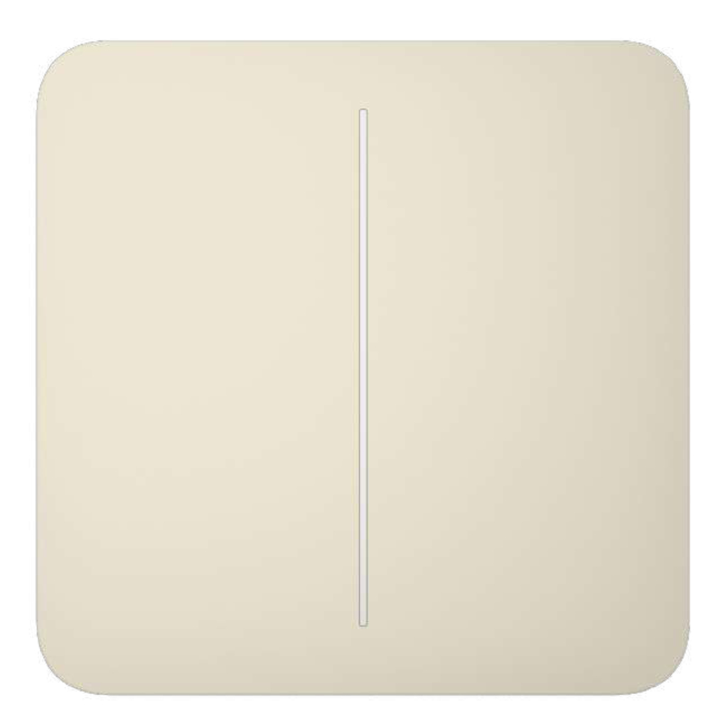 image_1024 Ajax LightSwitch SoloButton 2-gang. Pulsador Doble. Color Marfil - Imagen 1