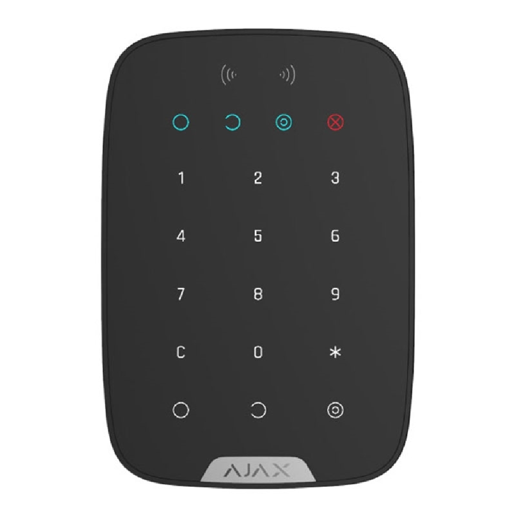 image_1024 Ajax KeyPad Plus. Teclado táctil con lector inalámbrico. Color negro - Imagen 1